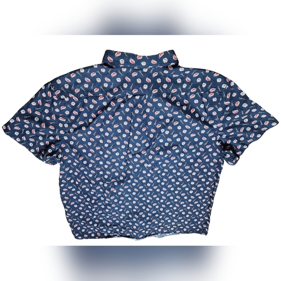 ROWM Sushi Print Cotton Button Down, XL - Picture 6 of 7